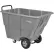 Global Industrial™ Standard Duty Plastic Tilt Truck, 1/2 Cu. Yd. Cap, 850 Lb Cap, Gray
