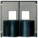 Chase Doors Extra HD Double Panel Traffic Door 6'W x 8'H Metallic Gray DID7296-MG