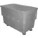 Dandux Rectangular Plastic Box Truck 51166524A-4S Gray 24 Bushel 660 Lb. Cap.