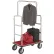 Global Industrial⢠Silver Stainless Steel Bellman Cart Straight Uprights 8" Pneumatic Casters