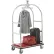 Global Industrial⢠Bellman Cart With Curved Uprights, 6" Casters, Silver Stainless Steel