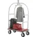 Global Industrial⢠Bellman Cart With Curved Uprights, 8" Casters, Silver Stainless Steel