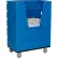 Global Industrial™ Hopper Front Plastic Bulk Truck, 43 Cu. Ft., Blue