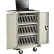 Global Industrial™ Mobile Storage & Charging Cart for 36 iPads & Tablets, Putty, Unassembled