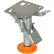 Floor Lock with Polyurethane Foot Pad FL-LKL-4 for 4" Casters
