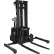 Vestil Fully Powered 25" Reach Stacker S-118-AA-FR 1500 Lb 118"H Adj Forks Inside Adj Straddle Legs