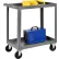 Global Industrial™ Steel Stock Cart w/2 Shelves, 800 lb. Capacity, 30"L x 18"W x 36"H