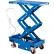 Global Industrial™ Battery Powered Mobile Double Scissor Lift Table, 40"Lx20-1/2"W, 660Lb. Cap.
