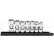 Gearwrench® 7 Piece 6 Point Flex SAE Socket Set With 3/8" Drive Tang