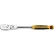 Gearwrench® 90 Tooth Dual Material Flex Head Teardrop Ratchet with 1/4" Drive Tang, 8"L
