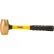 ABC Hammers 6 lb. Non-Sparking Brass Hammer, 13-1/2" Fiberglass Handle