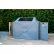 American Bicycle 352SS E-Bike Charging Solar Locker, Padlock, 2 Bike Cap., 40"Wx74-1/4"Dx61"H, Gray