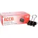 Acco® Binder Clips, Small, 3/4" Width, 5/16" Capacity, Black/Silver, 12/Dozen