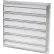 Galvanized Frame Wall Exhaust Shutter with Aluminum Blades Rear Flange 22" - 556-STD 22