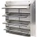 Aluminum Wall Exhaust Shutter, Rear Flange 30" - EAS-MF 30