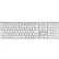 Macally Aluminum Ultra Slim USB Wired Keyboard for Mac & PC