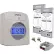 uPunch™ Electronic Time Clock w/ 100 Time Cards, 1 Ribbon & 2 Keys, White & Gray