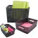 Advantus® Plastic Weave Bin Small Medium Large 40329 - 13-3/4"L x 10-1/2"W x 8-3/4"H, 3-Pack - Pkg Qty 2