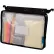 Advantus® Expanding Zipper Pouch, Clear Mesh, Black - Pkg Qty 12