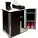 Vertiflex VF35157 - Refreshment Center, 2 Shelf, Black, 29-1/2W x 21"D x 33-1/2"H