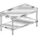 Aero Manufacturing Equipment Stand W/ Backsplash, 18 Ga 430 Stainless Steel Top, 30"Wx36"D