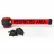 Banner Stakes Magnetic Wall Mount Barrier, 30' Red "Restricted Area" Belt