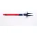 Banner Stakes PLUS Plastic Stanchion Stake, 22"-42" Adjustable Height, Red