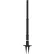 Banner Stakes PLUS Plastic Stanchion Stake, 22-42" Adjustable Height, Black