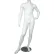Male Mannequin - Headless, Left Hand on Hip, Right Knee Bent - Matte Finish