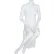 Female Mannequin - Headless, Sitting Down, Legs to Side - Matte Finish