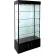 Lighted Glass Tower Showcase - Fully Assembled - 40"W x 18"D x 73"H - Black