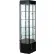 Lighted Glass Tower Showcase-Hexagon - Fully Assembled - 25"W x 22"D x 73"H - Black