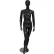 Female Mannequin - Hands by Side, Right Knee Bent - Gloss Finish, Black