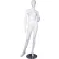 Female Mannequin - Left Hand on Hip, Right Leg Sideways - Gloss Finish, White