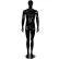 Male Mannequin - Hands by Side, Leg Straight - Gloss Finish, Black