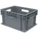 Akro-Mils® Solid Straight Wall Container, 15-3/4"L x 11-3/4"W x 8-1/4"H, Gray - Pkg Qty 12