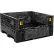 Buckhorn® Plastic Collapsible Bulk Container, 48"L x 45"W x 25"H, 2500 lb. Capacity, Black