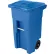 Toter Heavy Duty Two-Wheel Trash Cart, 32 Gallon Blue - ANA32-57311