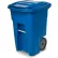 Toter Heavy Duty Two-Wheel Trash Cart, 48 Gallon Blue - ANA48-00BLU