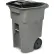 Toter Heavy Duty Two-Wheel Trash Cart, 64 Gallon Graystone - ANA64-10827