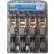 ANCRA Cargo® Strap Assy Ratchet Buckle w/vinyl S-Hooks, 1" x 10', Black, Pack of 4