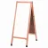 Aarco Solid Oak A-Frame Sidewalk White Marker Board - 18"W x 42"H