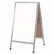 Aarco Aluminum A-Frame Sidewalk White Marker Board - 24"W x 42"H