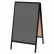 Aarco Aluminum Black Powder Coated A-Frame Sidewalk Black Chalkboard - 24"W x 42"H