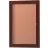 Aarco 1 Door Aluminum Frame Wood Look, Walnut Enclosed Bulletin Board - 36"W x 48"H
