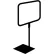 Metal Sign Frame Adjustable Stem Shovel Base 11"W x 7"H Black - Pkg Qty 25