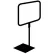 Metal Sign Frame 10" Stem Shovel Base 11"W x 7"H Black - Pkg Qty 25
