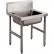 Advance Tabco® Freestanding Mop Sink, One Compartment, 16L x 20W x 8H Bowl, 304 Stainless Steel