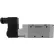 Aignep USA 5/2 Single Solenoid Pilot Valve/Spring Return, 1/4, 24V AC/5VA Coil, Black Connection