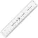 Westcott® English and Metric Shatterproof Ruler, 6" Long, Clear